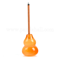 Natürliche Kristall-Achat-Kürbis-Räucherstäbchenhalter&nbsp;PW-WG87545-01