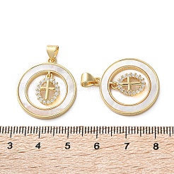 Латунные микро проложить кубического циркония подвески KK-U070-02B-G