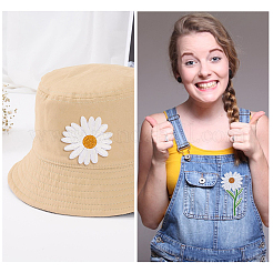 24 шт. 4 стиля вышитая тканевая нашивка с изображением ромашки и подсолнуха PATC-FH0001-17