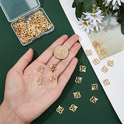 100 шт. филигранные соединительные звенья из нержавеющей стали 201 STAS-DC0011-55