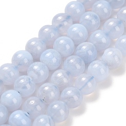 Натуральный голубой кружевной агат бисер нитей G-L634-B02-6mm