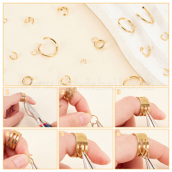 6 стиль 304 нержавеющая сталь кольца для прыжков STAS-AR0002-18G