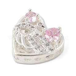 Латунные микро проложить кубического циркония бусы KK-K297-32S