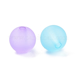 6 мм смешанный прозрачный круглый матовое акриловое мяч шарик X-FACR-R021-6mm-M