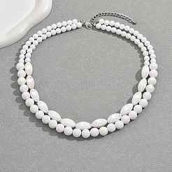 Акриловые круглые двухслойные бусины в форме конского глаза для женщин HK8812-3