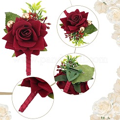 4шт. шелковая брошь&nbsp;AJEW-CP0007-51