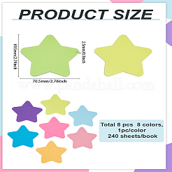 1 комплект бумажных липких блокнотов&nbsp;DIY-LP0002-32B