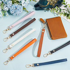 7шт 7 цвета ПУ кожаный ремешок для ключей&nbsp;KEYC-CL0001-28