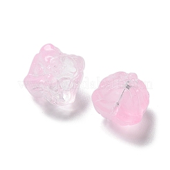 Выпечка расписные прозрачные стеклянные бусины GLAA-C035-01F