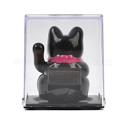 Maneki-neko-Figuren aus ABS-Kunststoff mit Solarantrieb&nbsp;DJEW-B017-01B-04
