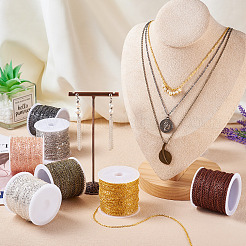 Железные плоские кабельные цепи с латунным покрытием CH-TAC0007-02AB