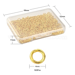 Латунные кольца прыжок открыт KK-YW0001-38