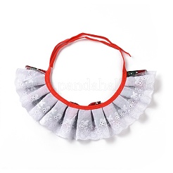Bandanas en dentelle de noël pour animaux de compagnie en tissu&nbsp;AJEW-D051-05G