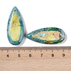 Pendenti in diaspro imperiale sintetico tinto&nbsp;G-P529-07E