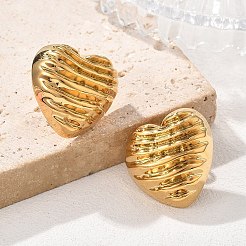 Серьги-гвоздики из нержавеющей стали 304 EJEW-V016-02G-03