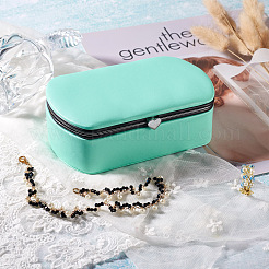 Коробка для хранения ювелирных изделий из искусственной кожи&nbsp;LBOX-TAC0001-01A