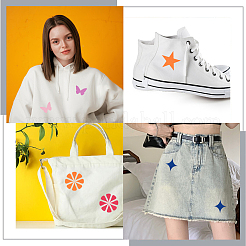 24 шт. 24-х цветные заплатки для ремонта джинсовой ткани с термоприклеиванием/пришиванием&nbsp;FIND-GF0005-36