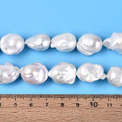 Natürliche Barockperle Keshiperlen Stränge&nbsp;PEAR-ZX007-06