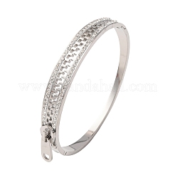 Klappbare Strassarmreifen aus Edelstahl 304 für Damen&nbsp;BJEW-K307-02P