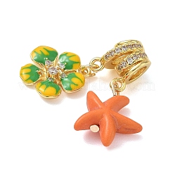 Pendentifs en laiton zircon cubique transparent&nbsp;KK-CBA74BF-14G-01