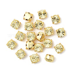 プレシオサ® マキシマ クリスタル 縫い付けカップ  チェコクリスタル  真鍮製爪付き台座付き  719 35 021 チャトン（丸）  ゴールドカラー  80100 ジョンキル  ss16（3.8~4mm）&nbsp;Y-PRC-SS16-80100-G