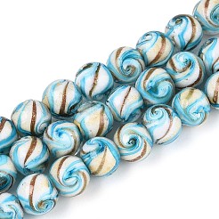 Бусины ручной работы бусины золотого песка LAMP-T024-11C