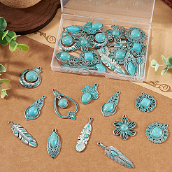 30 pz 10 stili pendenti in lega di stile tibetano&nbsp;FIND-TA0010-14