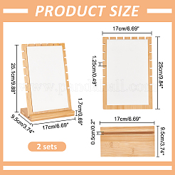 2 сумка бамбуковое дерево несколько подставок для ожерелий NDIS-PH0001-10A