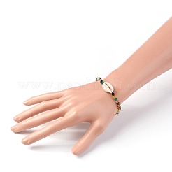 Braccialetti di perline intrecciati in agata naturale&nbsp;BJEW-JB04078-02