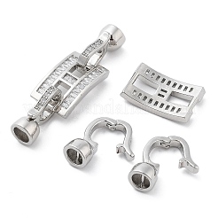 Латунь с застежками из прозрачного циркония KK-Z080-07P