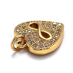 Латунные микро проложить кубического циркония подвески&nbsp;ZIRC-O039-19G