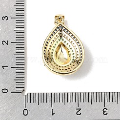 Ottone micro spianare pendenti zirconi&nbsp;KK-H267-002G-02