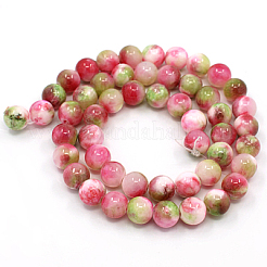 Chapelets de perles en jade persan naturel&nbsp;G-D434-10mm-03