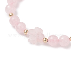 Женские плетеные браслеты из бусин из натуральных смешанных драгоценных камней BJEW-JB12212