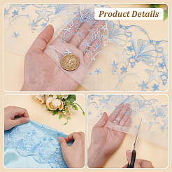 5 ярд полиэстеровой кружевной ленты с вышивкой&nbsp;OCOR-BC0006-66A