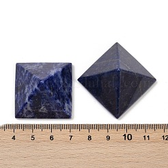 Натуральный содалит оргонит пирамида дисплей украшения&nbsp;G-C186-07J