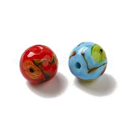 Бусы лэмпворк ручной работы LAMP-G162-08A-01