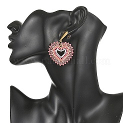 Perle de verre perles dangle boucles d'oreilles&nbsp;EJEW-MZ00768-03