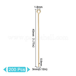 200 шт. латунные штифты для глаз KK-GO0001-61