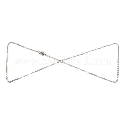 Не тускнеющая цепочка-кабель унисекс из нержавеющей стали 304 для ожерелья&nbsp;STAS-P045-01P-B