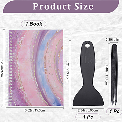 Блокнот для сбора наклеек формата А5 с отрывными листами на спирали AJEW-CP0007-84A