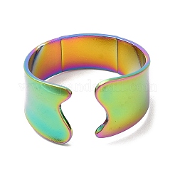 Кольцо-манжета из нержавеющей стали 304 с ионным покрытием (IP) для женщин&nbsp;RJEW-M149-22RC