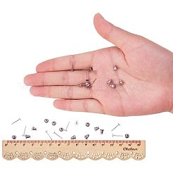 Комплекты фурнитуры для сережек из нержавеющей стали 304 STAS-PH0010-26P