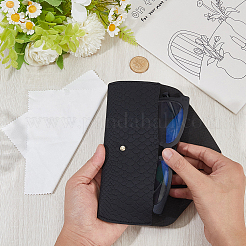 1 шт. прямоугольный футляр для очков из ПВХ-кожи&nbsp;AJEW-CN0005-06C