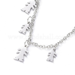 Colliers pendentifs en acier inoxydable 304 anti-ternissement (vente d'usine de bijoux)&nbsp;NJEW-G334-02P