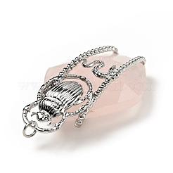 Природного розового кварца подвески G-C246-06P