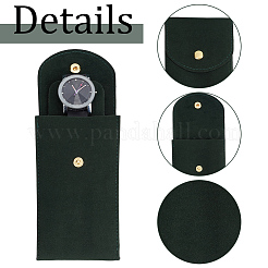 Borse porta orologi in tessuto di peluche con bottone automatico&nbsp;TP-WH0816-002