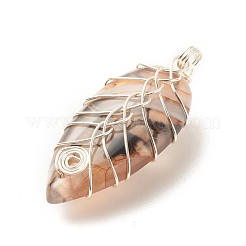 Подвески из натурального агата с венами дракона PALLOY-JF01523-01