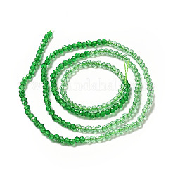 Fili di perle di vetro trasparenti 2 colori&nbsp;GLAA-G093-01L