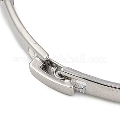 Браслеты-цепочки из латуни с микропаве и прозрачным фианитом&nbsp;BJEW-Z069-02P-01